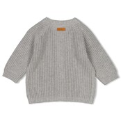 Feetje unisex Vestje gebreid Grijs melange  - Welcome Wild One