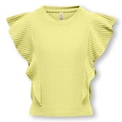 ONLY meisjes T-shirt NELLA Yellow Pear Stretch Fit