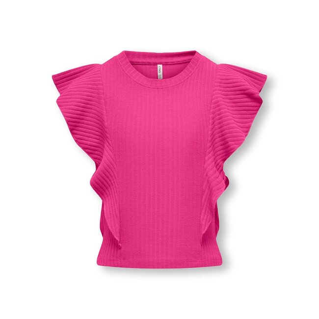 ONLY meisjes T-shirt NELLA Raspberry Rose Stretch Fit