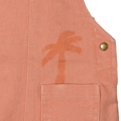 BESS meisjes salopette Denim Palm Strawberry Pink