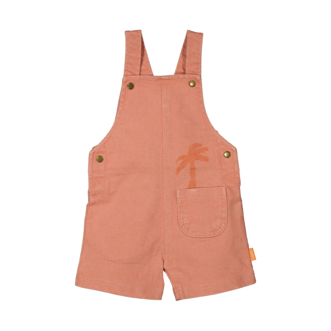 BESS meisjes salopette Denim Palm Strawberry Pink