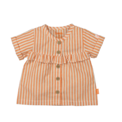 BESS meisjes blouse Striped Orange Paradise
