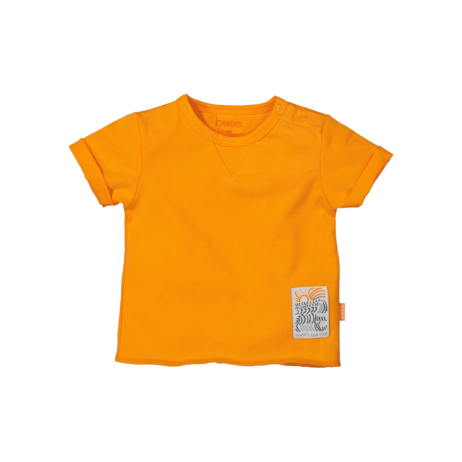 BESS jongens T-shirt Slub Orange Paradise