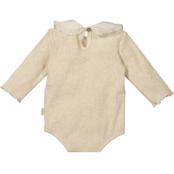 BESS meisjes romper Collar Rib Sand