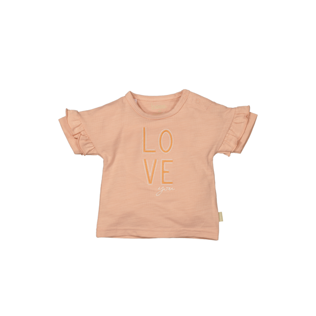 BESS meisjes T-shirt LOVE Dusty Rose