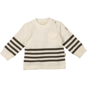 BESS jongens trui Striped Pocket Off White