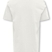 ONLY jongens T-shirt MARINUS Cloud Dancer AWESOME Regular Fit