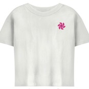 ONLY meisjes kids T-shirt SUN Bright White Back Pink Flower Regular Fit