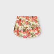 Name It kids meisjes korte broek VINAYA Bright White Tropical Regular Fit