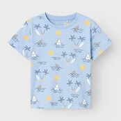 Name It mini jongens T-shirt VALTHER Chambray Blue Shark Loose Fit