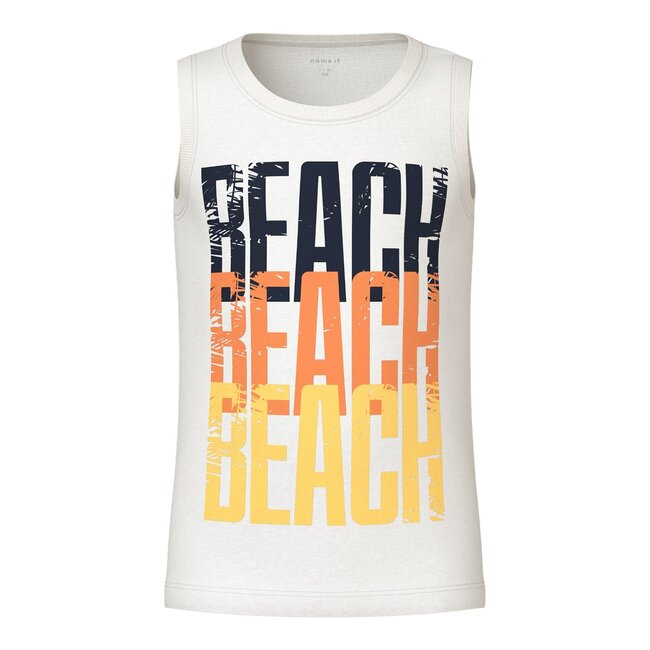 Name It kids jongens tanktop VAGNO Bright White Beach Regular Fit