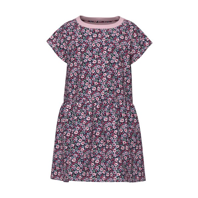 Name It mini meisjes jurk VILINSE Parfait Pink Flowers Regular Fit