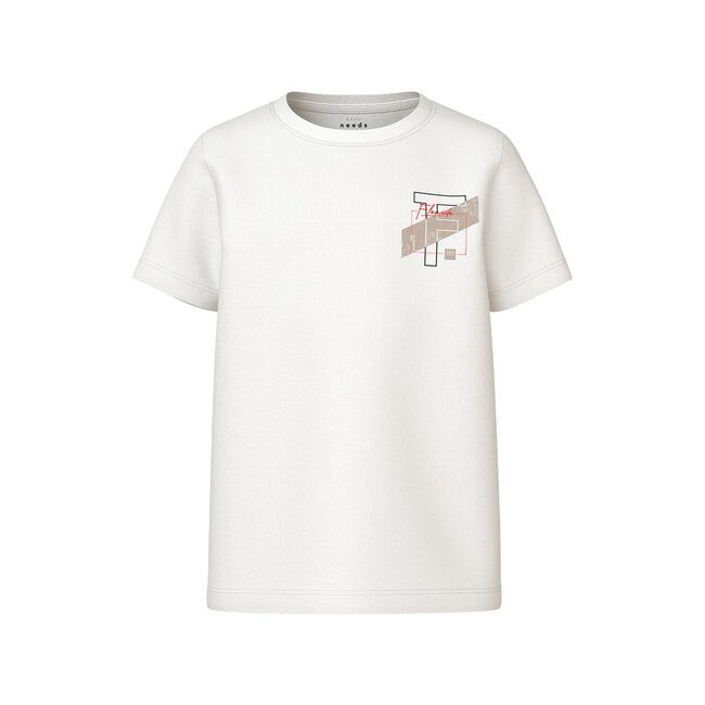 Name It kids jongens T-shirt VELIX Bright White West Coast Regular Fit