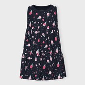 Name It mini meisjes jurk VIGGA Dark Sapphire Icecream Regular Fit