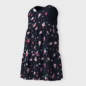 Name It mini meisjes jurk VIGGA Dark Sapphire Icecream Regular Fit