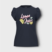 Name It kids meisjes T-shirt VIBEKE Dark Sapphire Lemons Regular Fit