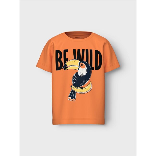 Name It mini jongens T-shirt DAVI Bird of Paradise Regular Fit