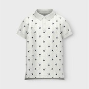 Name It kids jongens polo VOLO Light Grey Melange Regular Fit