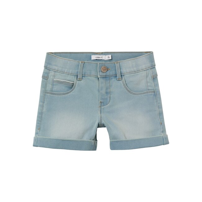 Name It kids meisjes korte broek SALLI Light Blue Denim Slim Fit