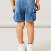 Name It mini jongens korte broek BEN Medium Blue Denim Baggy Fit