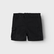 Name It mini jongens cargo short BEN Black Baggy Fit