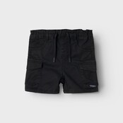 Name It mini jongens cargo short BEN Black Baggy Fit