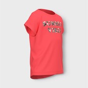 Name It kids meisjes T-shirt FAMMA Fiery Coral Regular Fit