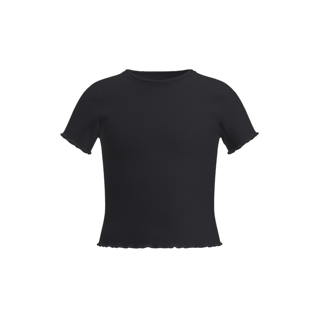 Name It kids meisjes T-shirt NORALINA Black Cropped Fit