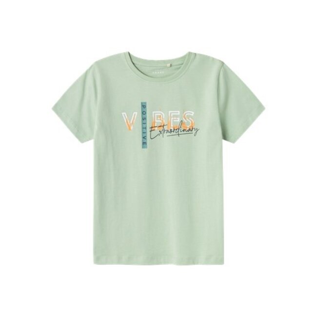 Name It kids jongens T-shirt VICTOR Silt Green Vibes Regular Fit