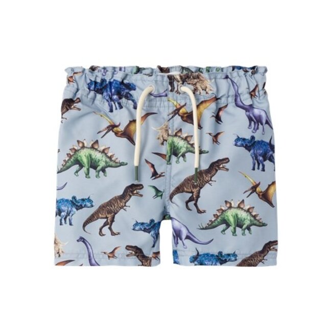 Name It mini jongens zwembroek ZIMON Zen Blue Dinosaurs