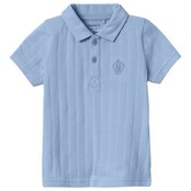 Name It mini jongens polo FEN Chambray Blue Regular Fit