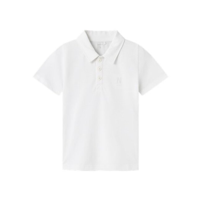 Name It kids jongens polo VALDE Bright White Regular Fit