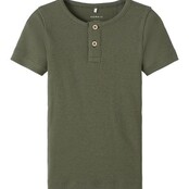 Name It mini jongens top KAB Dusty Olive MELANGE Regular Fit