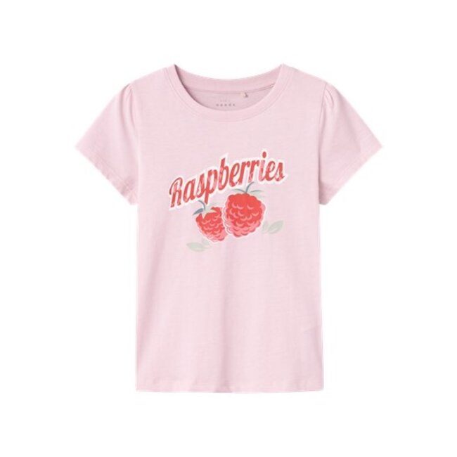 Name It kids meisjes T-shirt VIBEKE Parfait Pink Raspberries Regular Fit