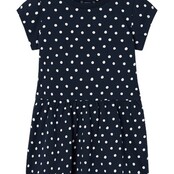 Name It mini meisjes jurk VILINSE Dark Sapphire Dots Regular Fit