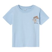 Name It mini jongens T-shirt VELIX Chambray Blue Shark Regular Fit