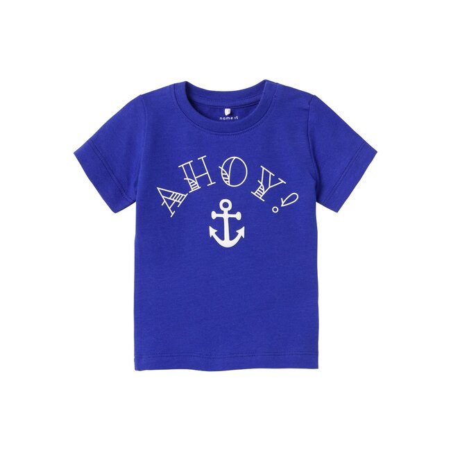 Name It baby jongens T-shirt FALVIN Clematis Blue