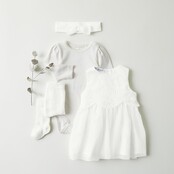 Name It baby meisjes jurk NIKOL Bright White