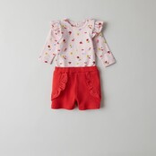 Name It baby meisjes korte broek FENNAS Tomato