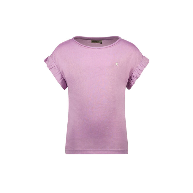 Like Flo meisjes metallic T-shirt Lilac