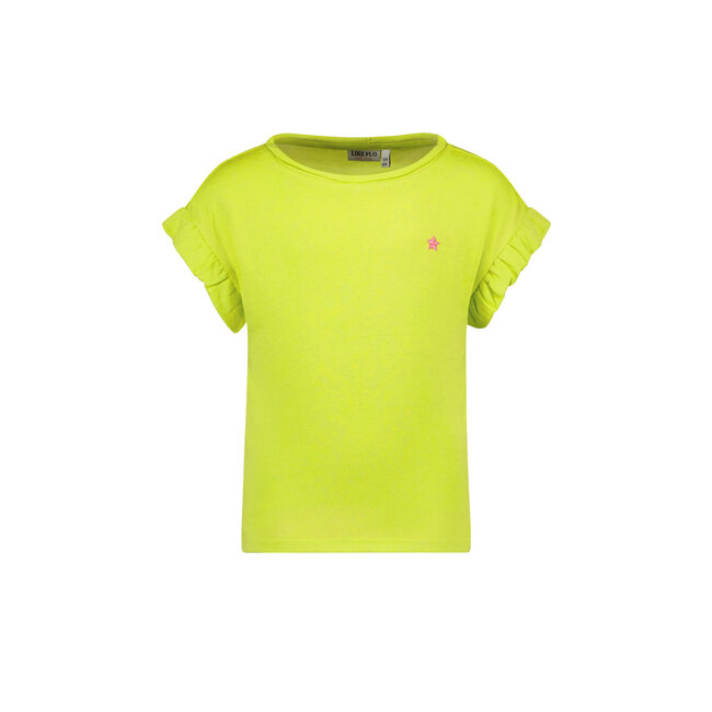 Like Flo meisjes metallic T-shirt Lime