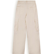 NoBell' Meisjes Susy Garment Dyed Stretch Twill cargo broek Pearled Ivory