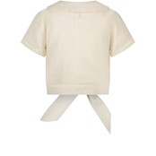 Le Chic meisjes kids EDWINA summer tweed blouse Off White