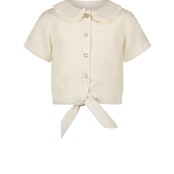 Le Chic meisjes kids EDWINA summer tweed blouse Off White