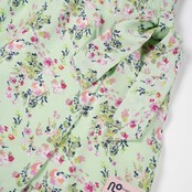 NoNo Saya Floral short with flap at front Spring Meadow Green