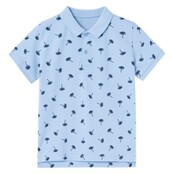 Name It mini jongens polo VOLO Chambray Blue Regular Fit