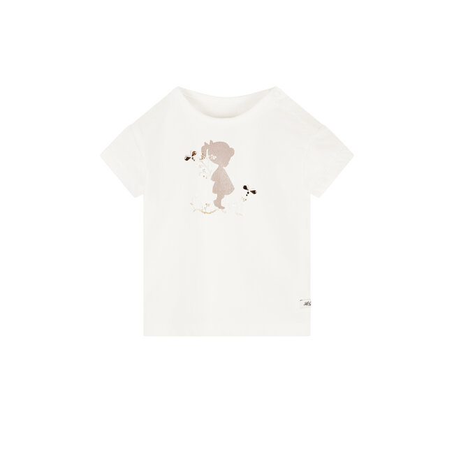 Le Chic NORLY flowers & bees T-shirt Off White