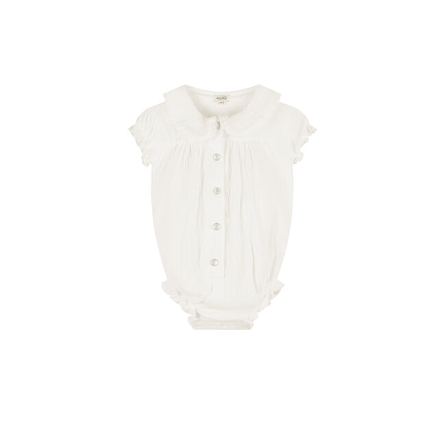 Le Chic NIYALIE wrinkle stretch romper Off White