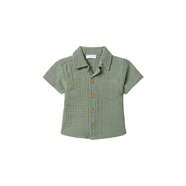 Noppies jongens Blouse Ballville Agave Green