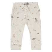 Noppies Unisex broek Boone allover print Whisper White